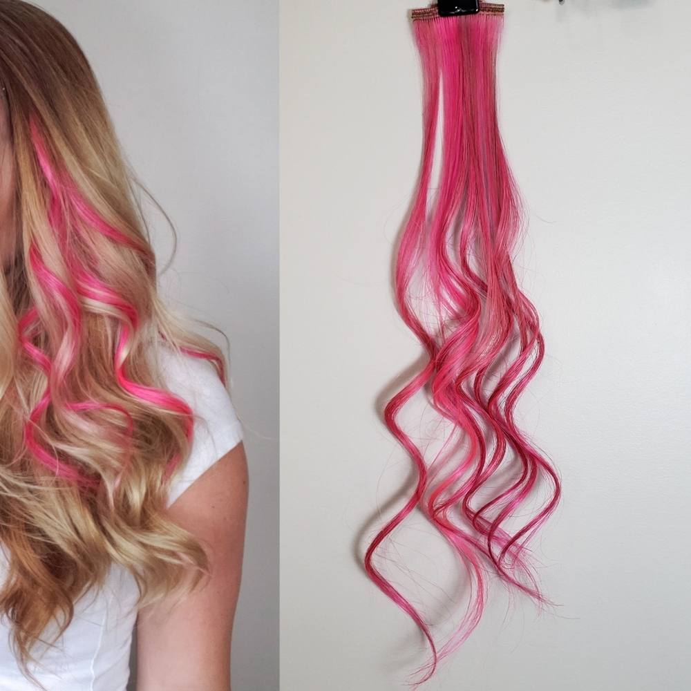 Euronext Pink Tape-In Human Hair Extensions